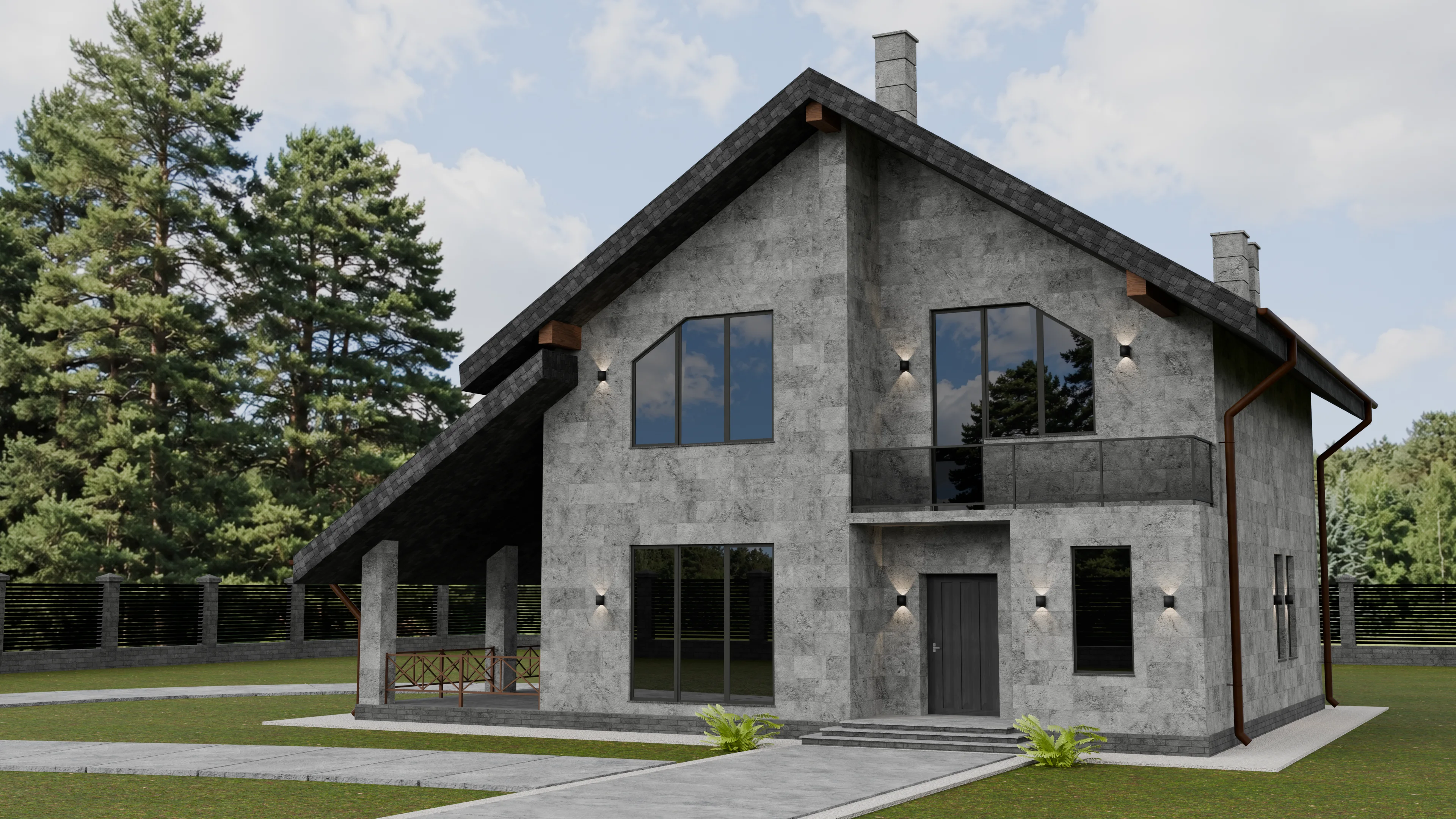 R05 GCR — installed on a house facade