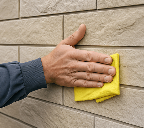 Removing excess adhesive