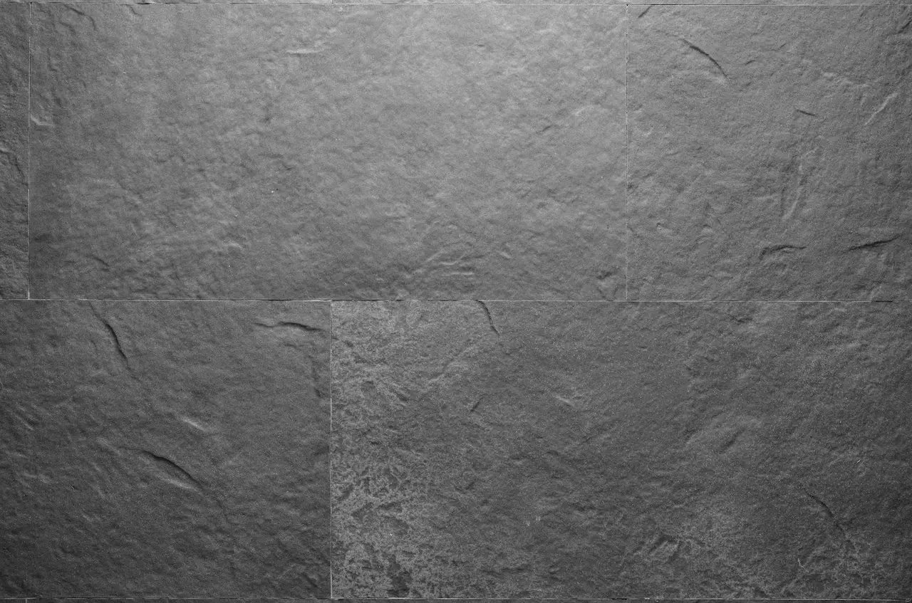 Placă flexibilă gri R04 Cerro-Torre cu relief de piatră naturală și granule minerale deschise
