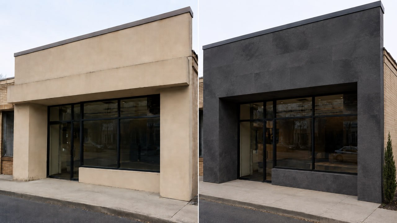 How to refresh your business facade in 3–5 days with flexible panels