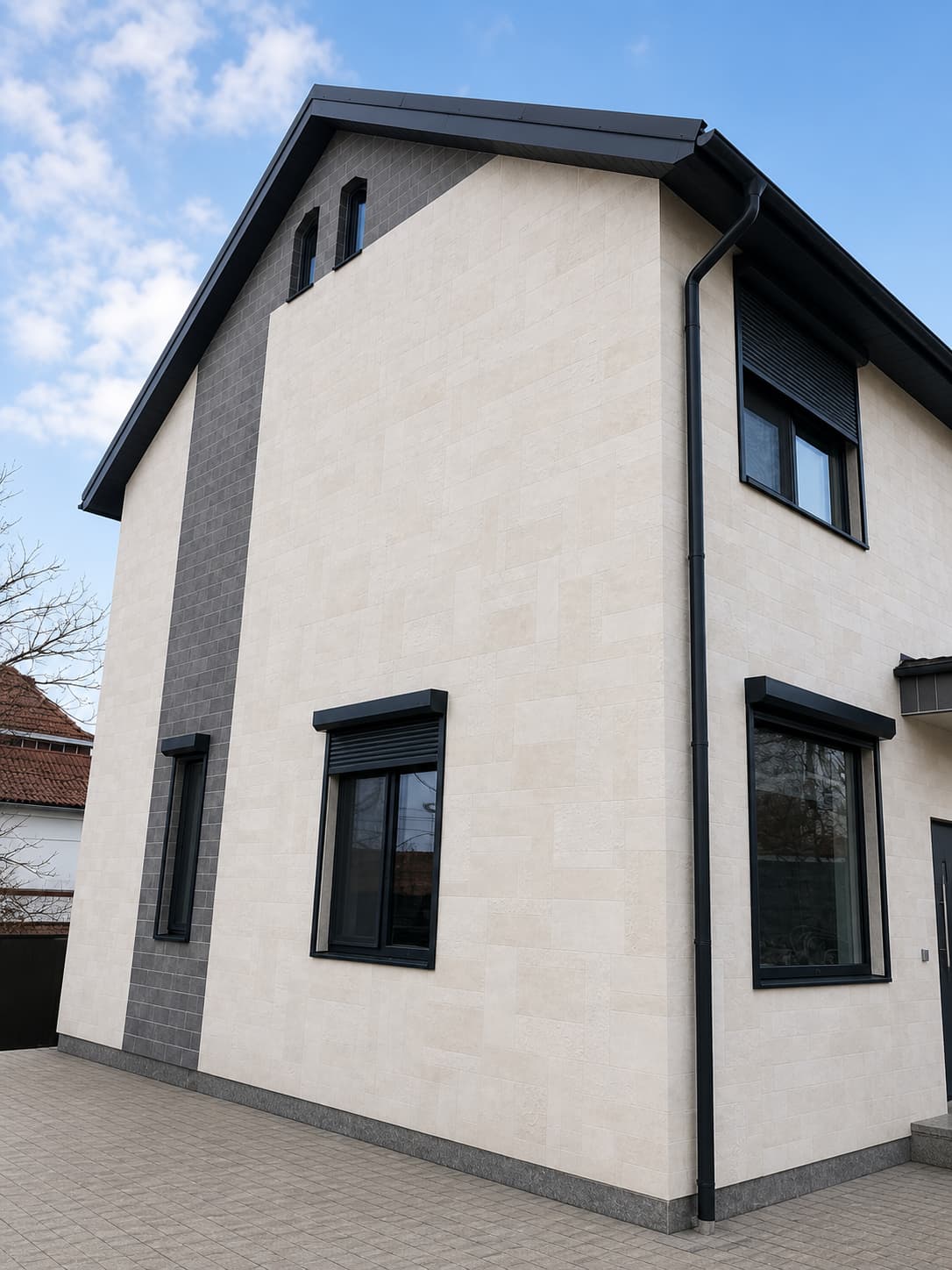 PletaFlex flexible stone — private house in Suruceni — 4