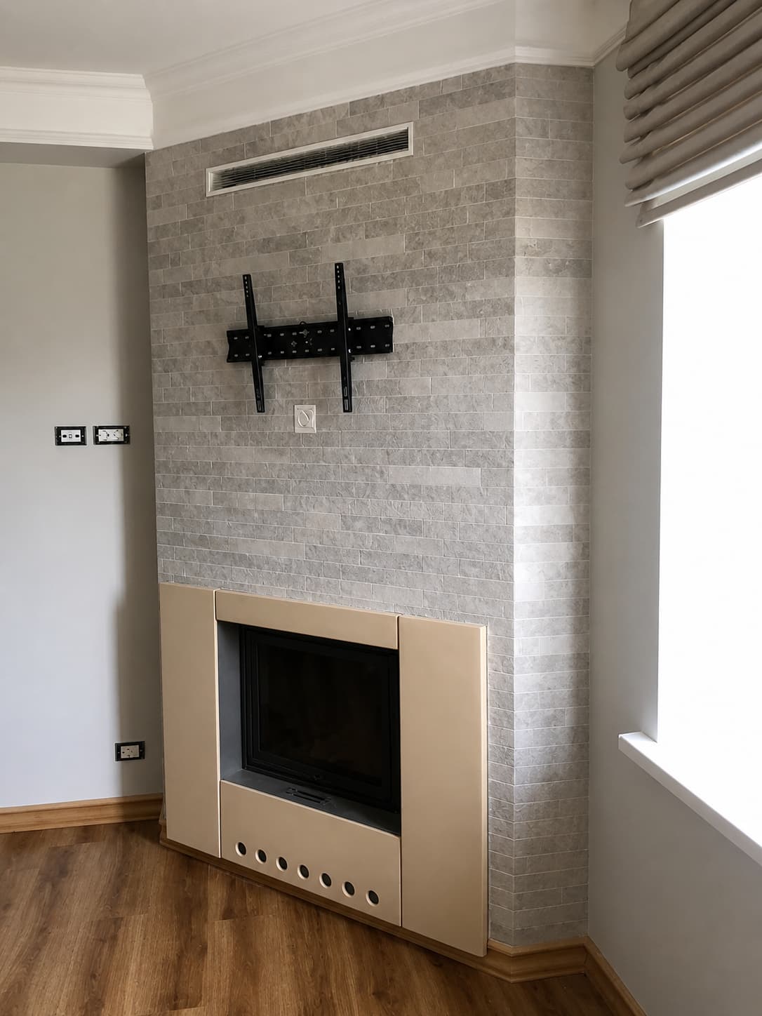 PletaFlex flexible stone tile — fireplace — 7