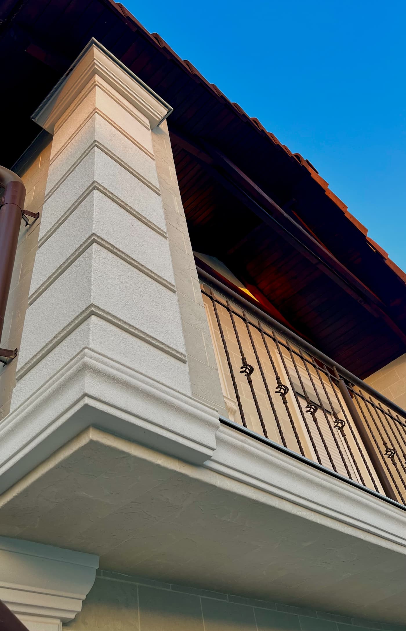 Private house in Basarabeasca — flexible stone facade — 2