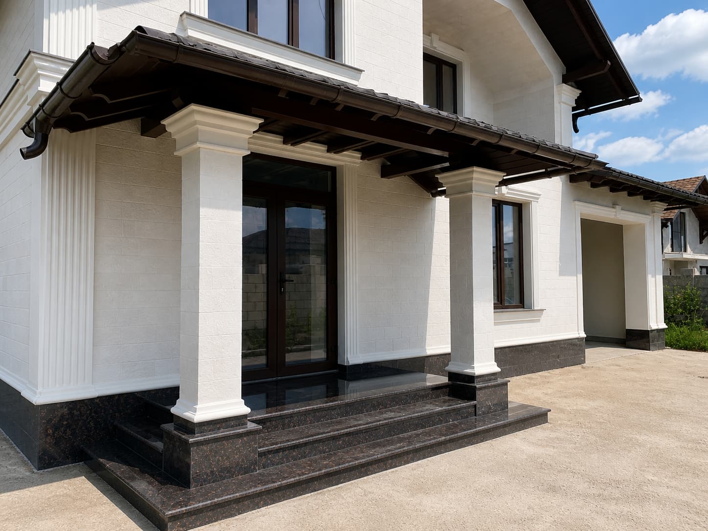 Manor in Durlesti — flexible tile facade — 10