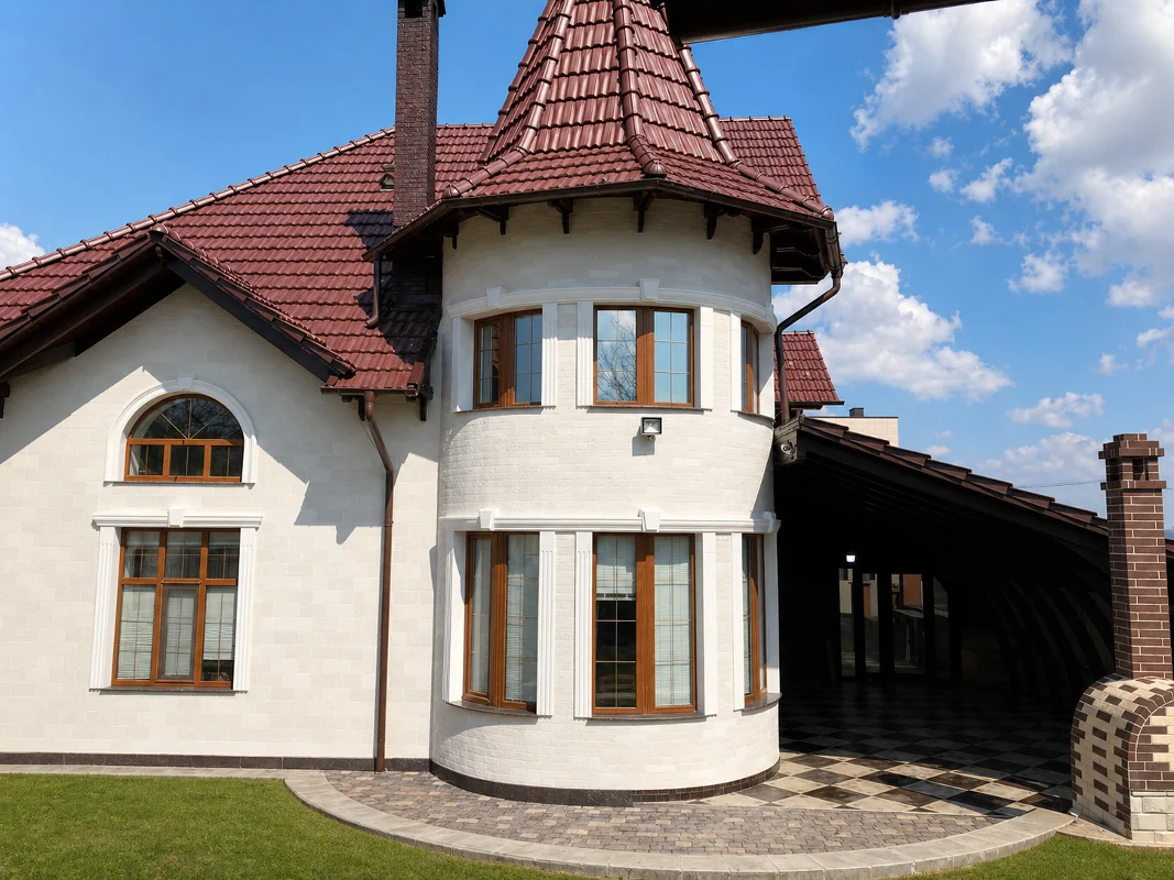 Private house in Telecentru — flexible stone facade